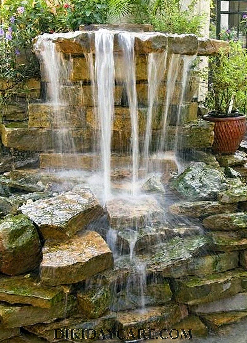 Постройка декорат водопада Каскад