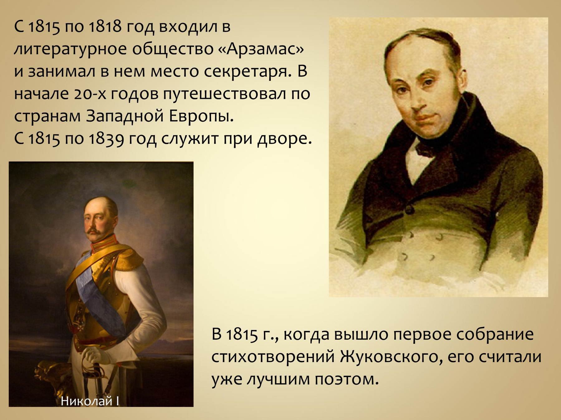 Василий Жуковский 1815