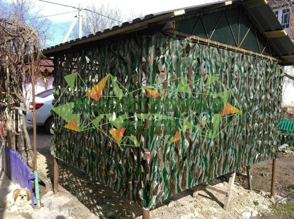 Камуфляжная сетка для забора