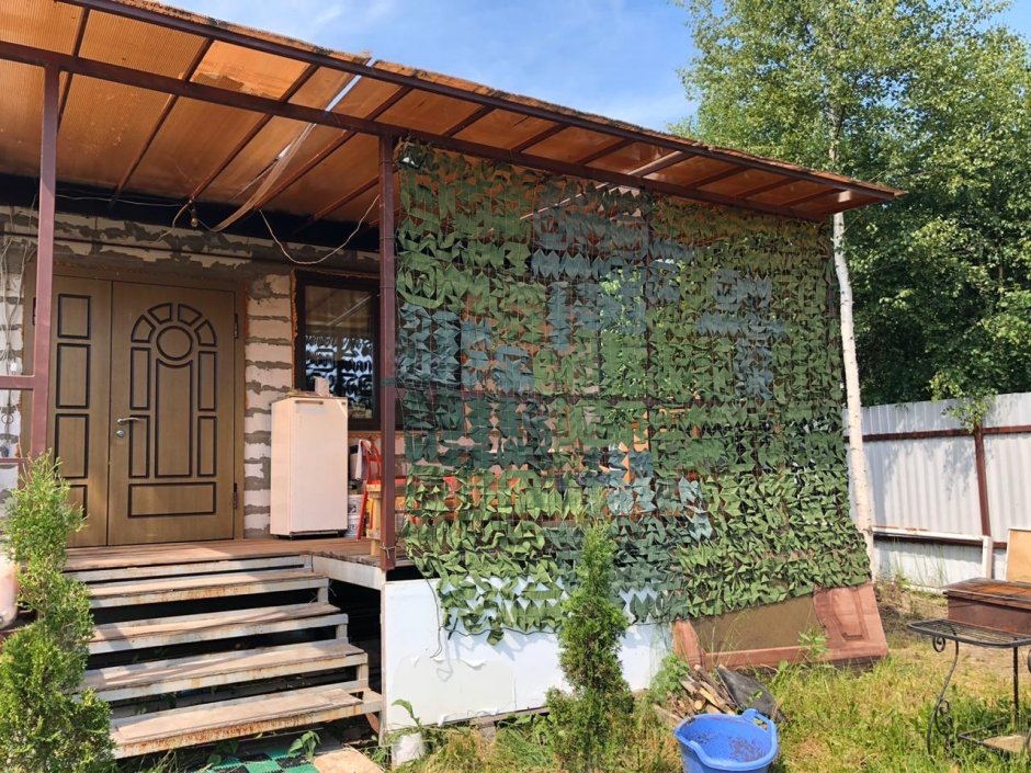 Маскировочная сетка на веранду