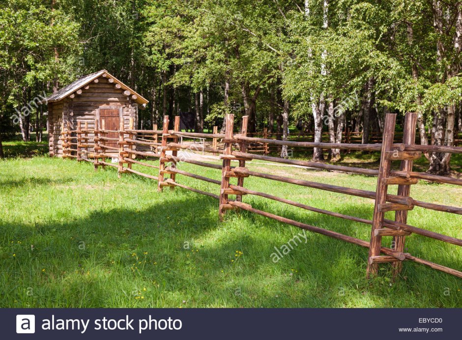 Деревянный забор