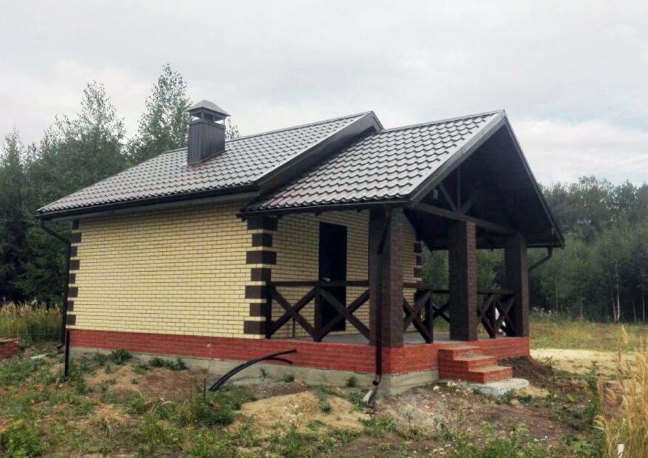Баня из кирпича 6х4