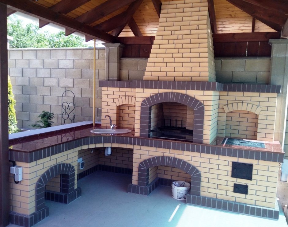 Уличные барбекю комплексы