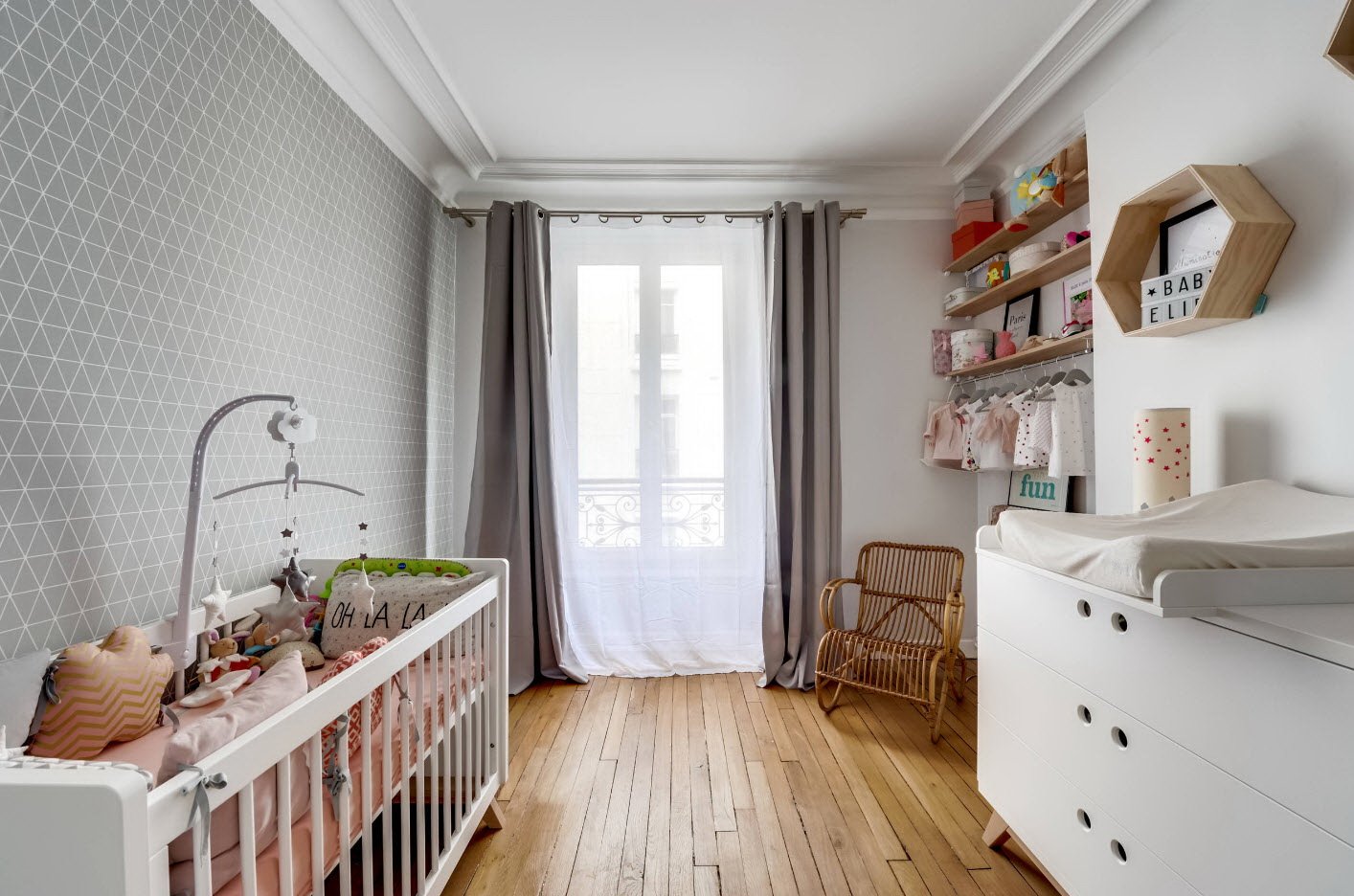 Комната для младенца в скандинавском стиле
