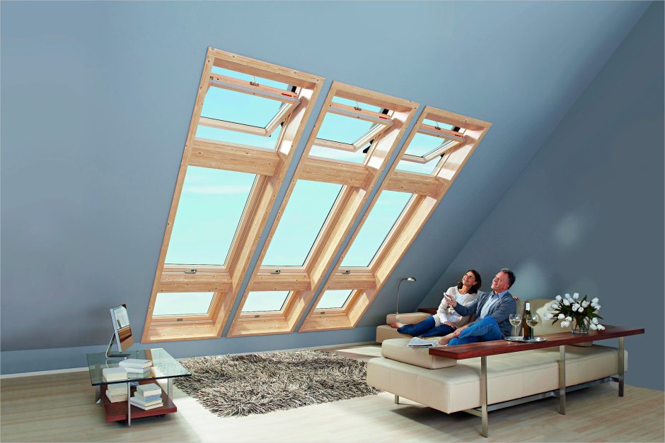 Мансардное окно Rehau 750x1750