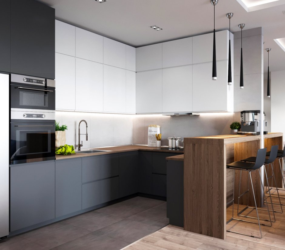 Кухня акриловая Metallic Anthracite