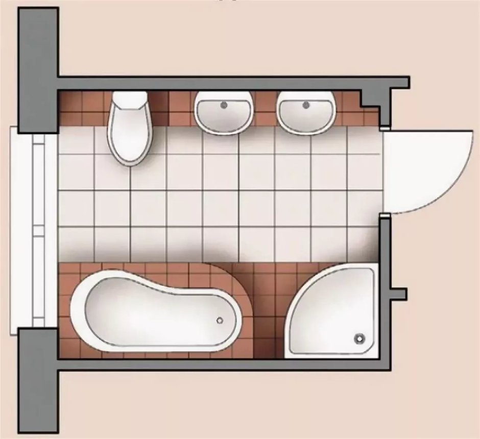 Проектировка ванной комнаты