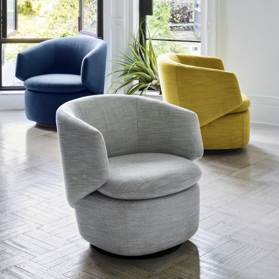 Crescent Swivel Chair