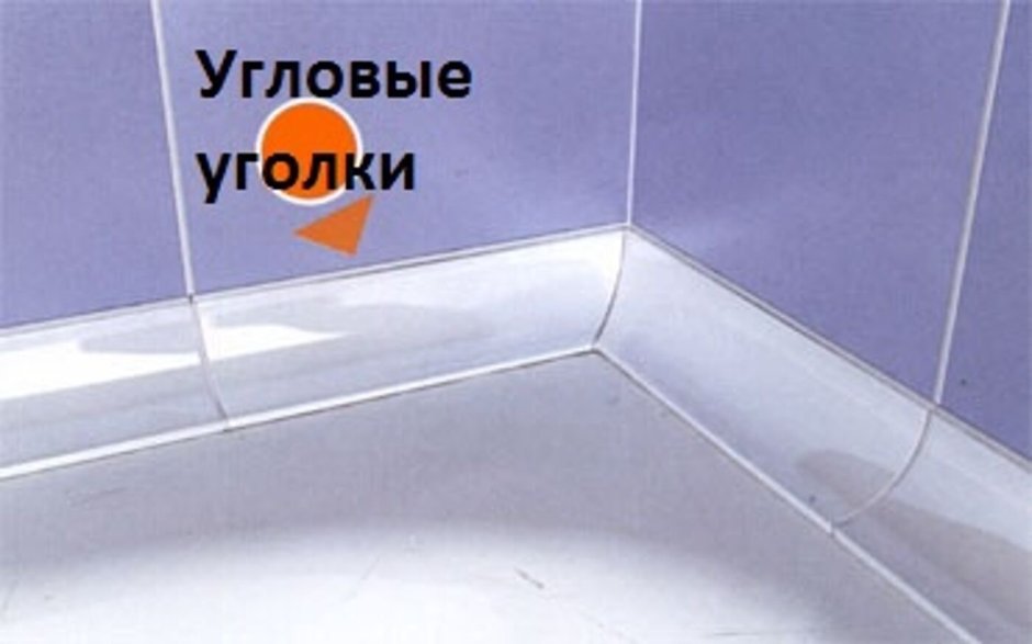 Плинтус между ванной и стеной