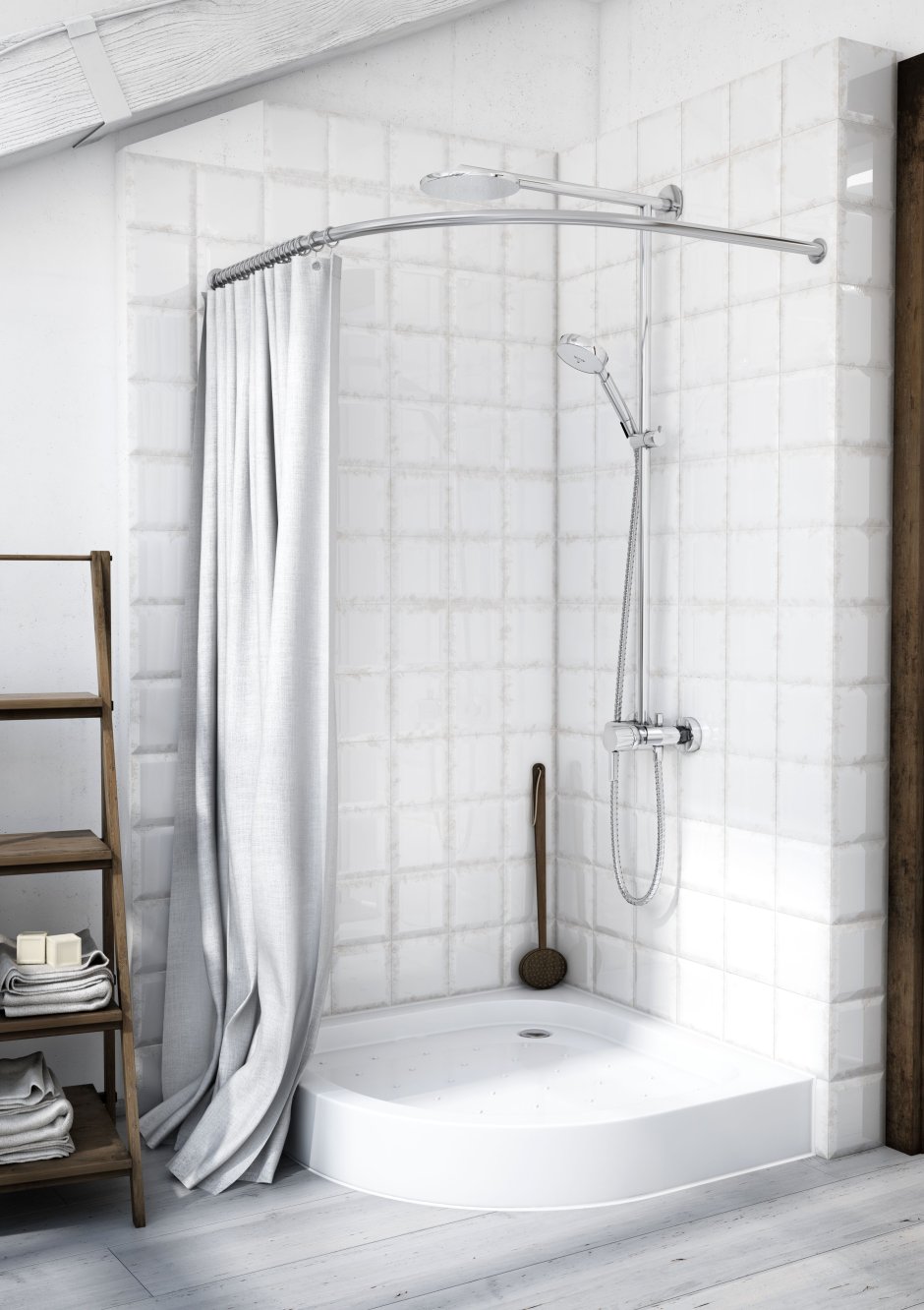 Curved Shower Curtain Rod 90х90