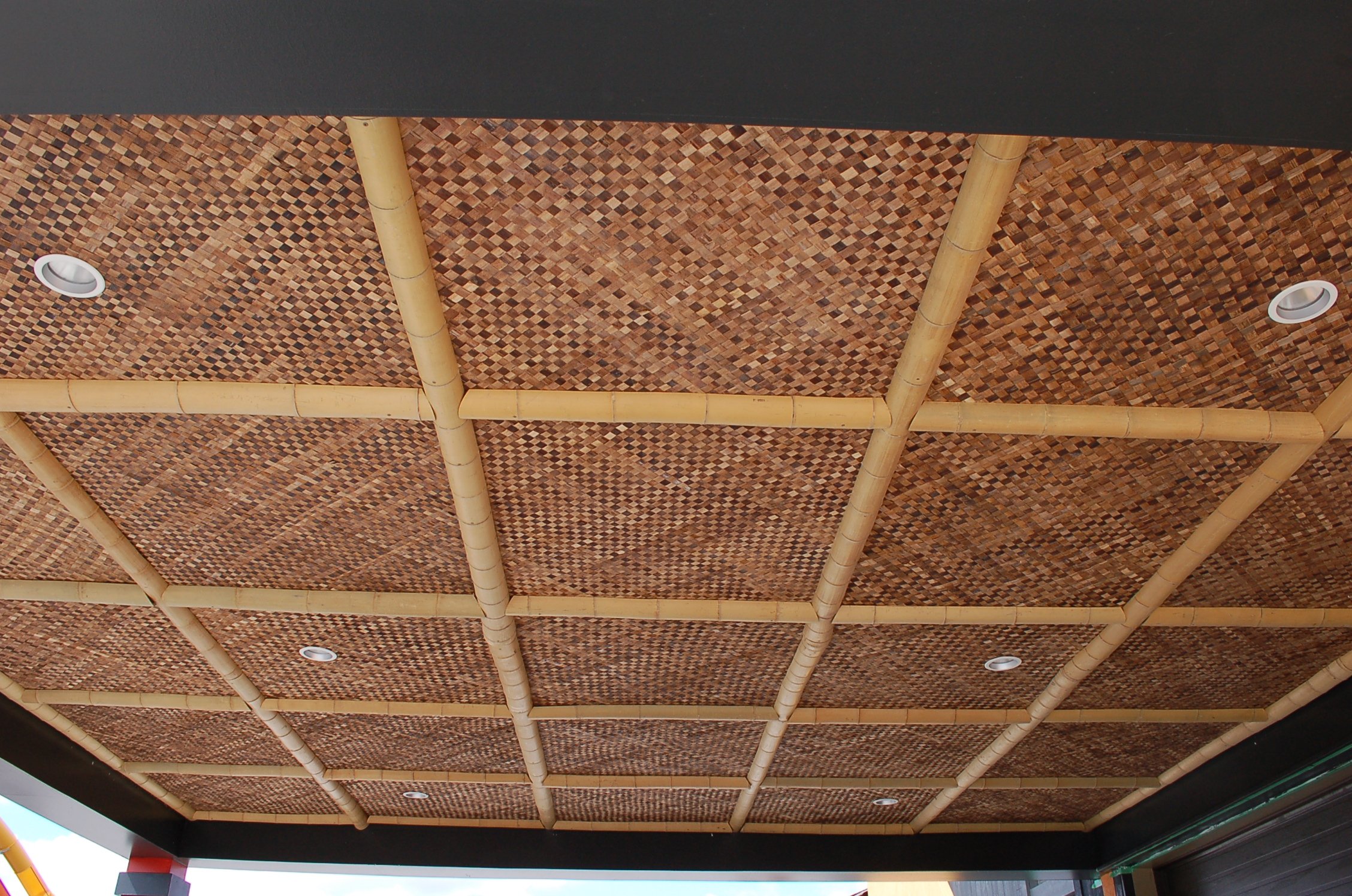 Бамбуковые потолочные панели