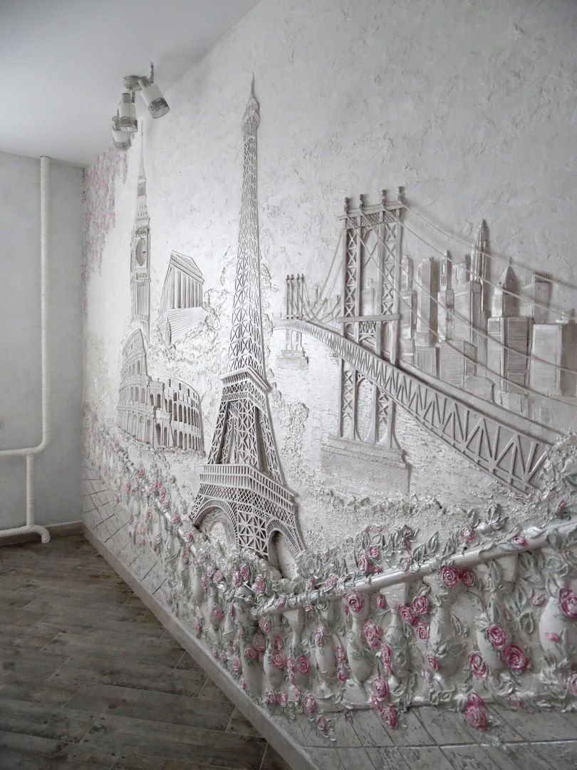 Художественная роспись стен в интерьере