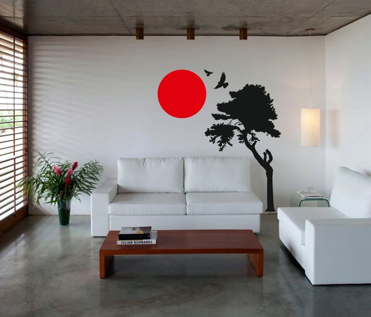 Декор стен в японском стиле