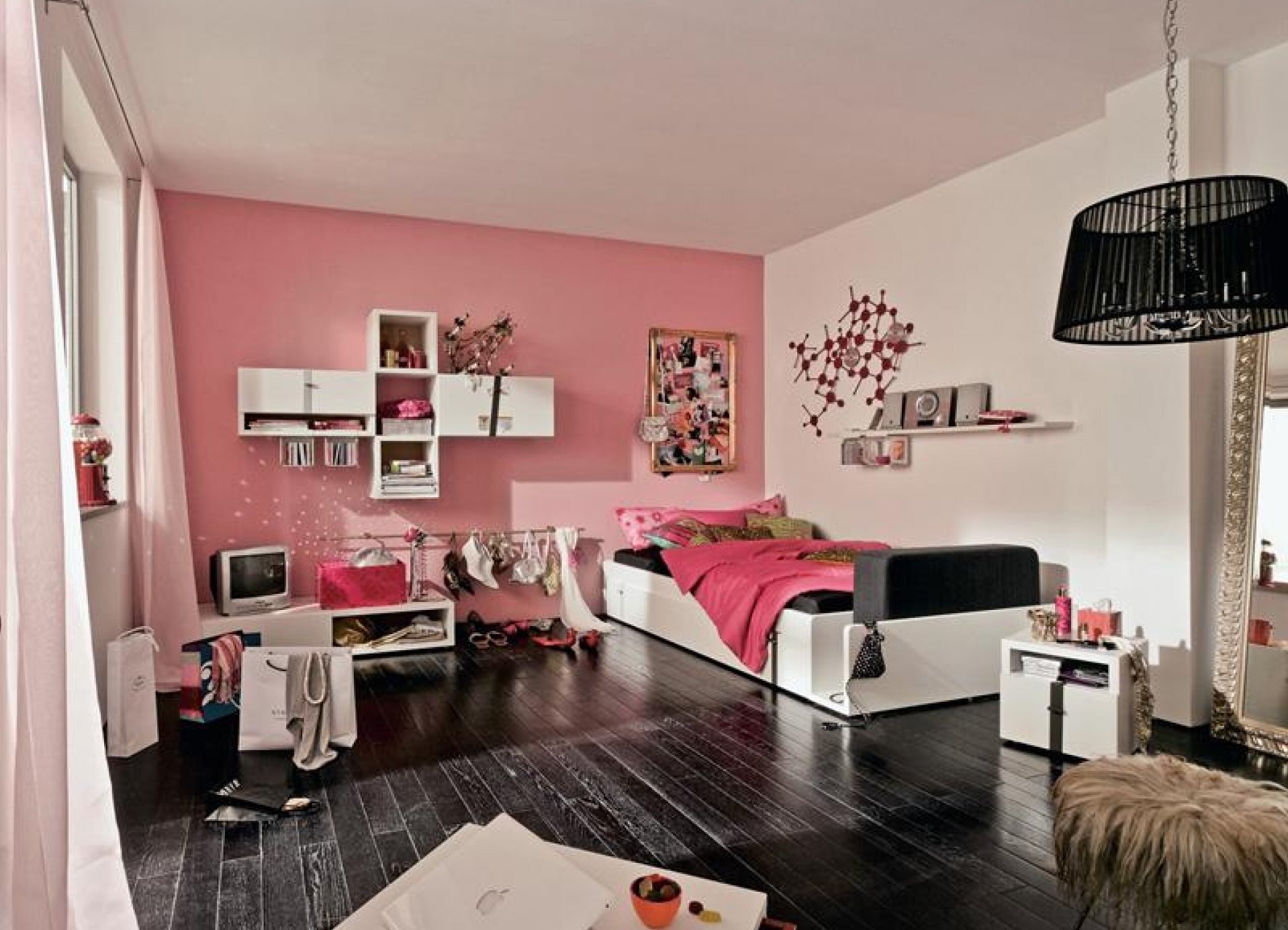 Прикольный интерьер комнаты для подростка девочки