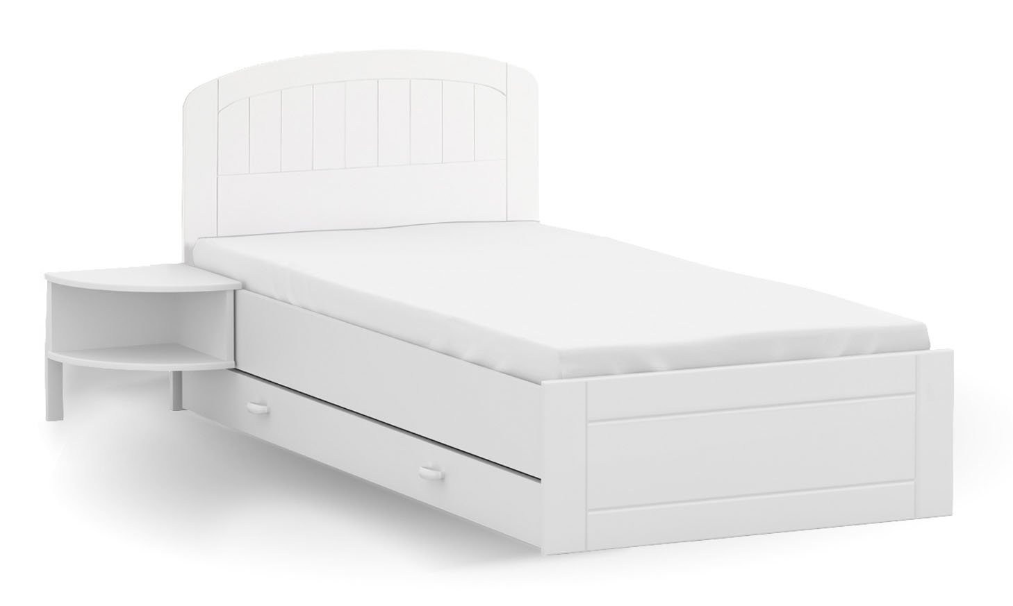 белая кровать софа с ящиками