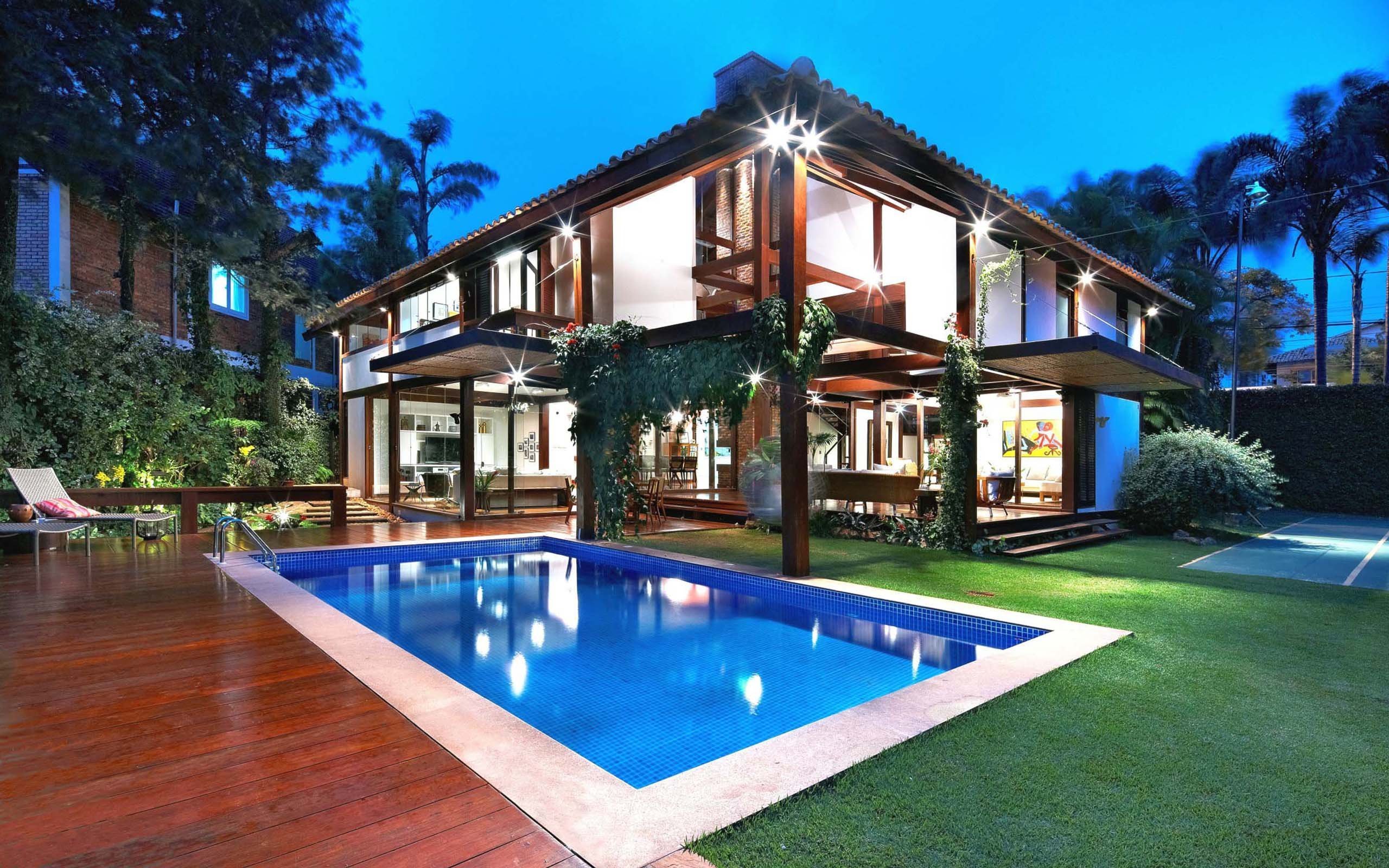 Ваш идеальный дом. Вилла в Бразилии. Дом с бассейном. Красивый особняк с бассейном. Большой красивый дом.