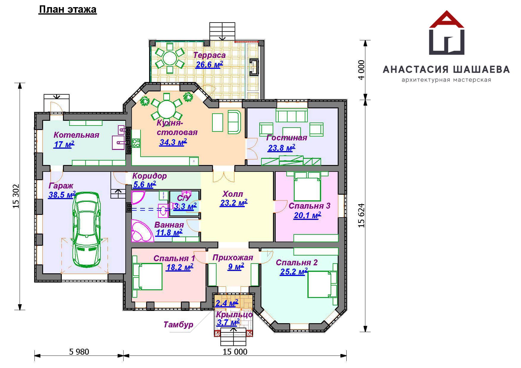 План дома с гаражом. Планировка дома 150м² одноэтажный с гаражом и террасой. План одноэтажного дома с гараже и тепассой. Одноэтажный дом с гаражом план. Одноэтажный дом с гаражом проект 150кв.