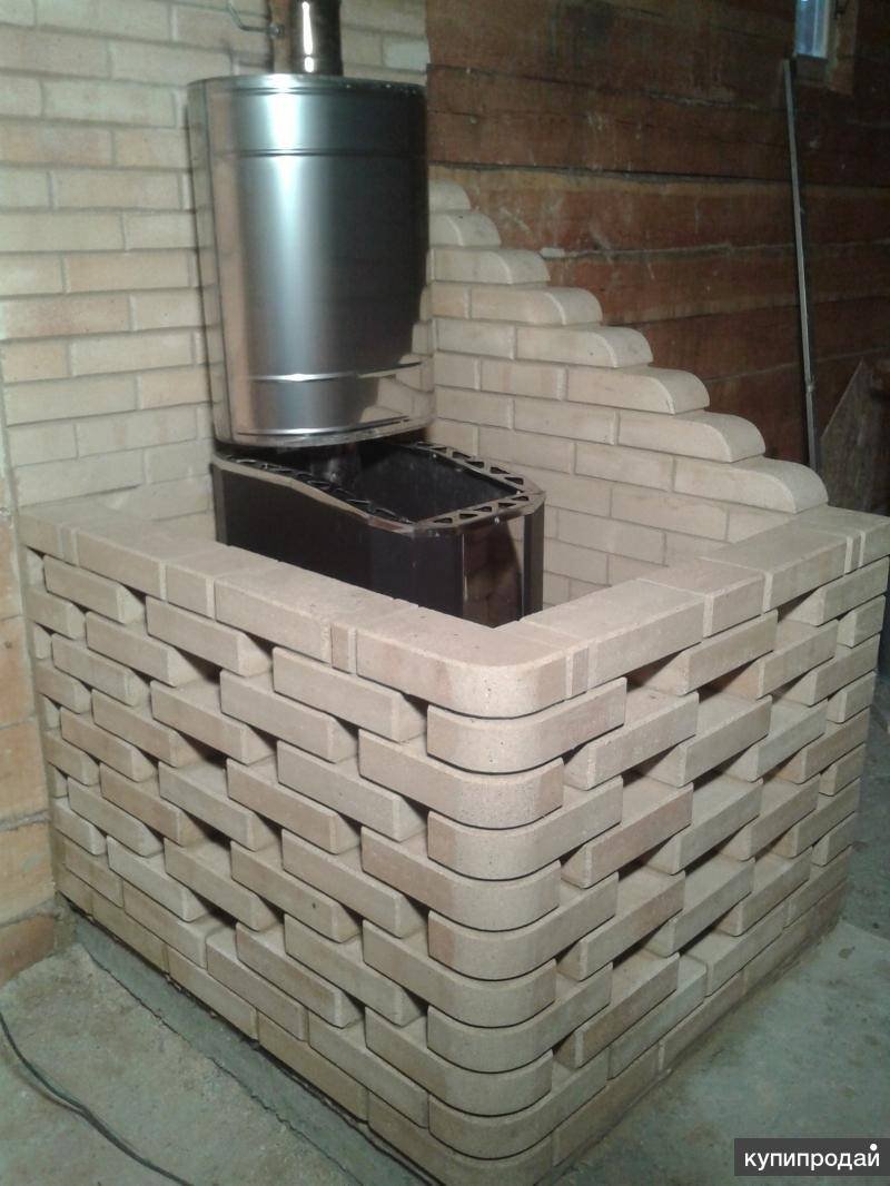 Монтаж печи в бане