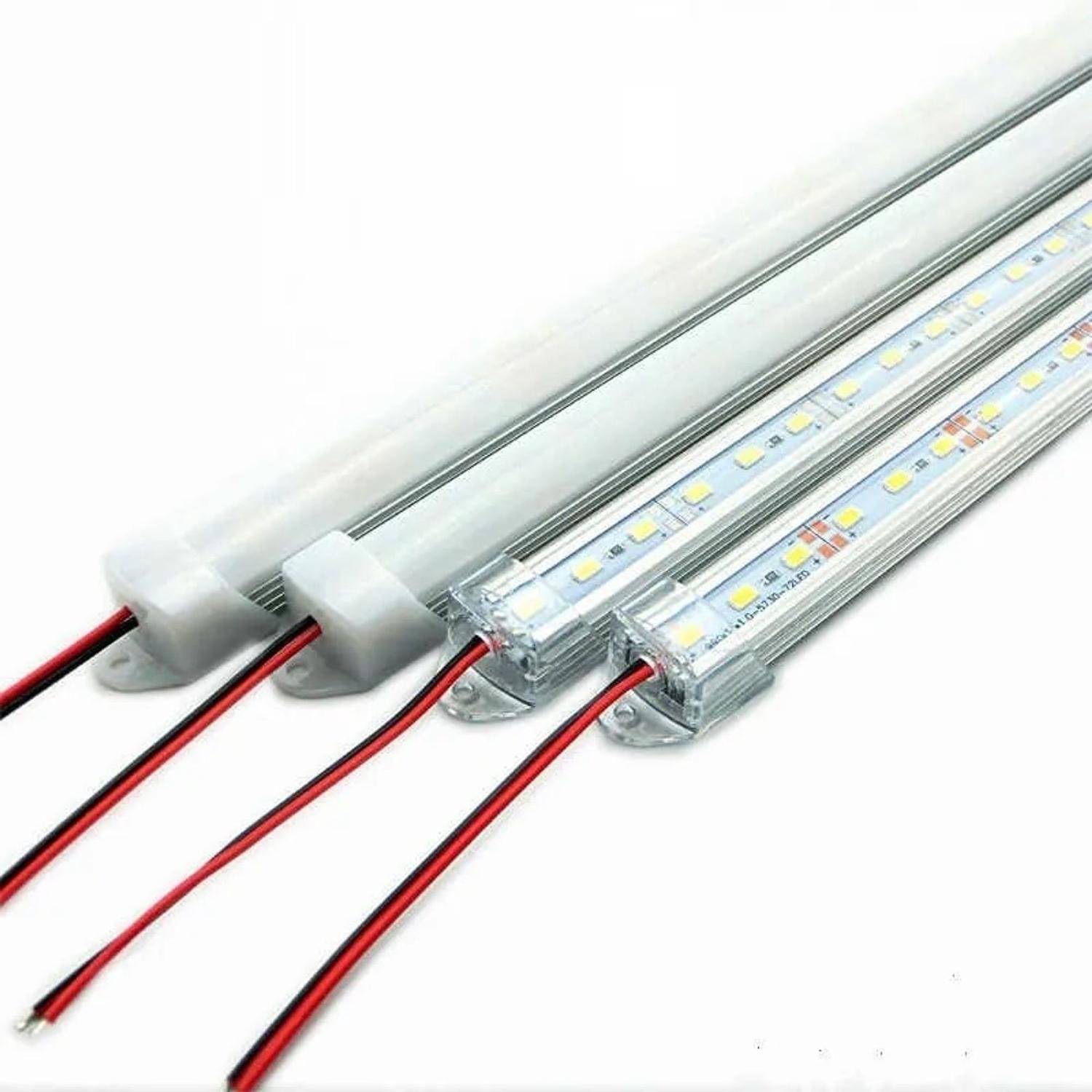 Светодиодная лента 50cm 5630 SMD 36 led теплый белый алюминий с жесткой лентой