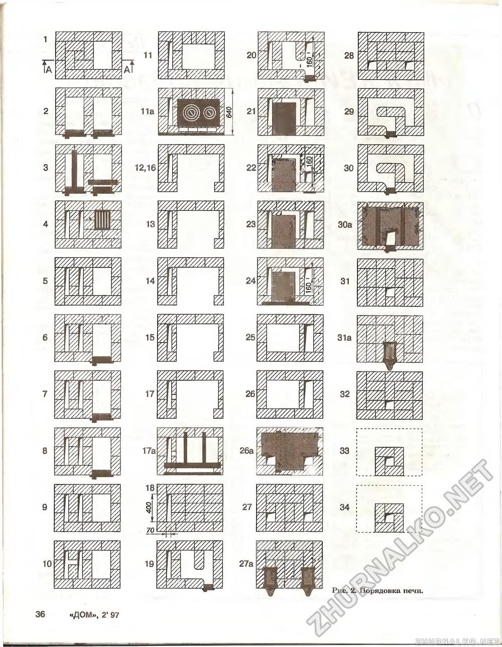 Печка голландка с плитой порядовка