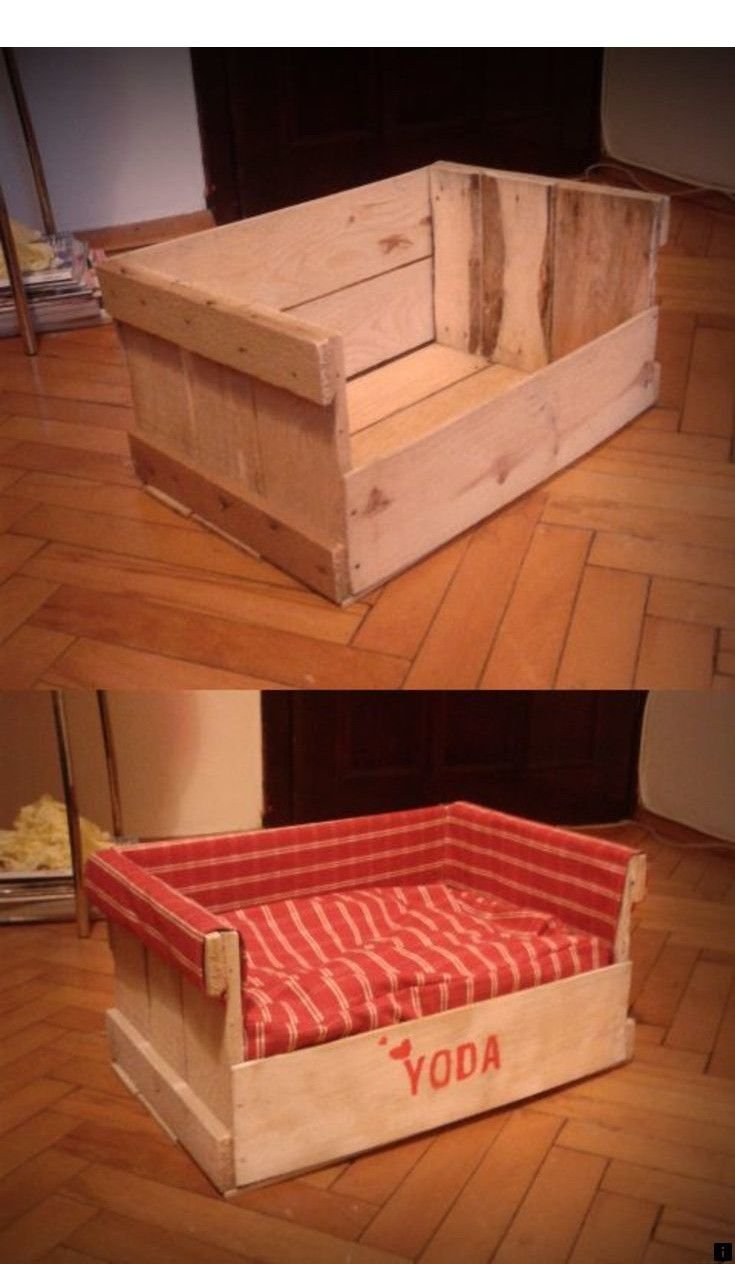 Лежанка из деревянного ящика