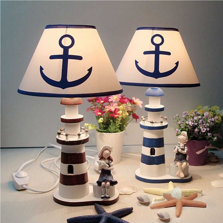Настольная лампа в морском стиле