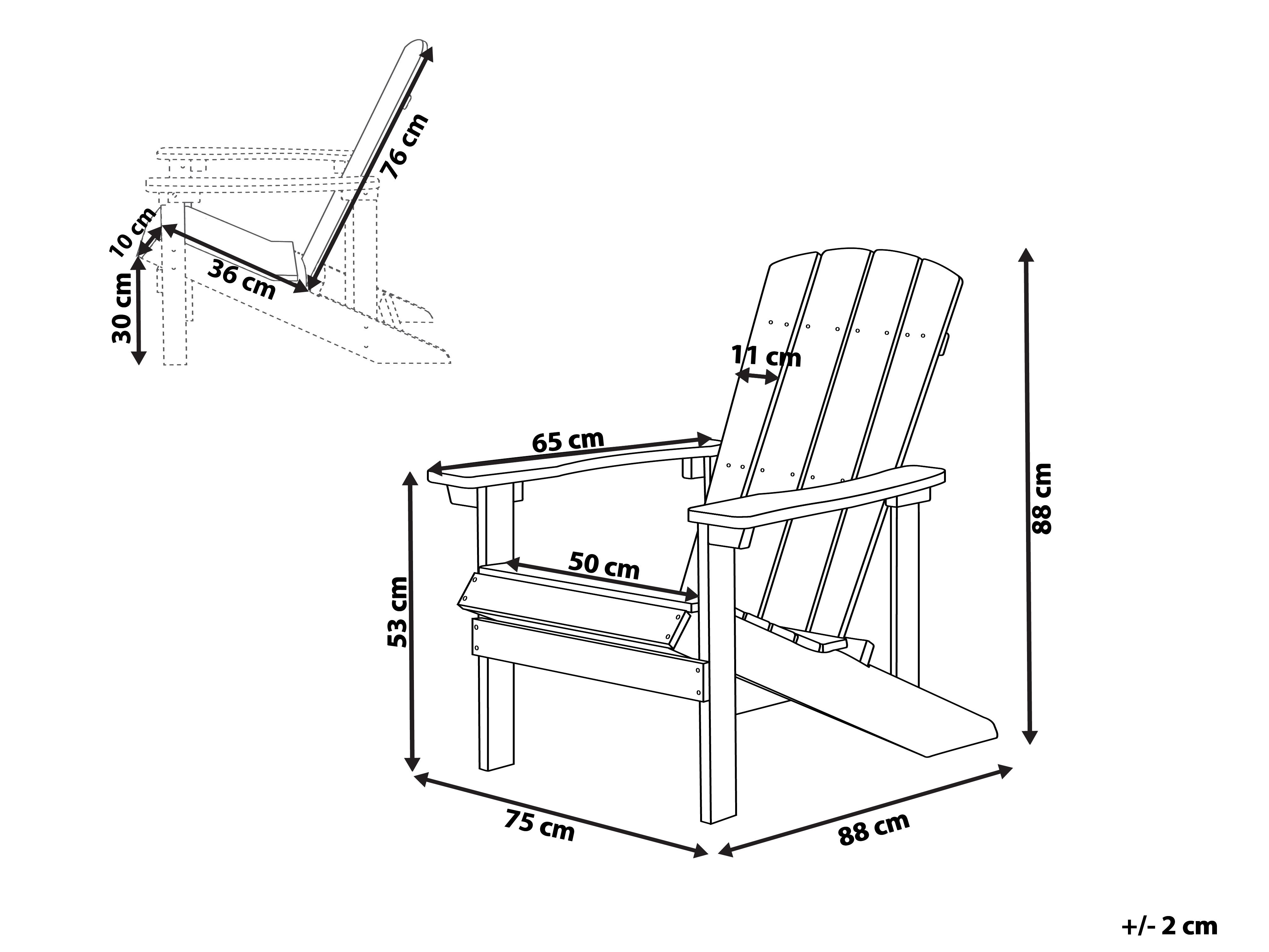 Adirondack Chair чертеж