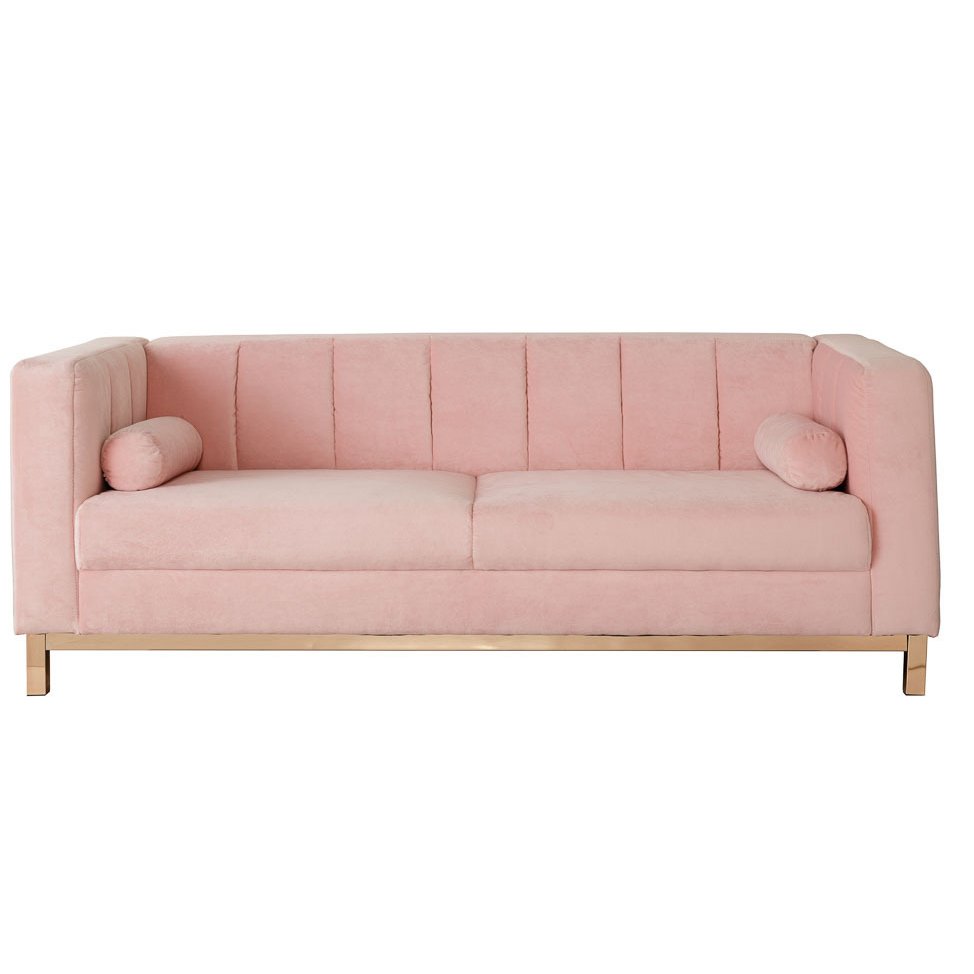 Пудровый диван