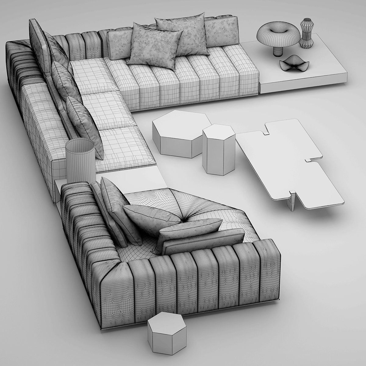 Мебель три дивана. Диван Minotti Freeman. 3d модели для 3ds Max мебель. Моделирование 3д Макс диванов референсы. Minotti uglovoy Divan.