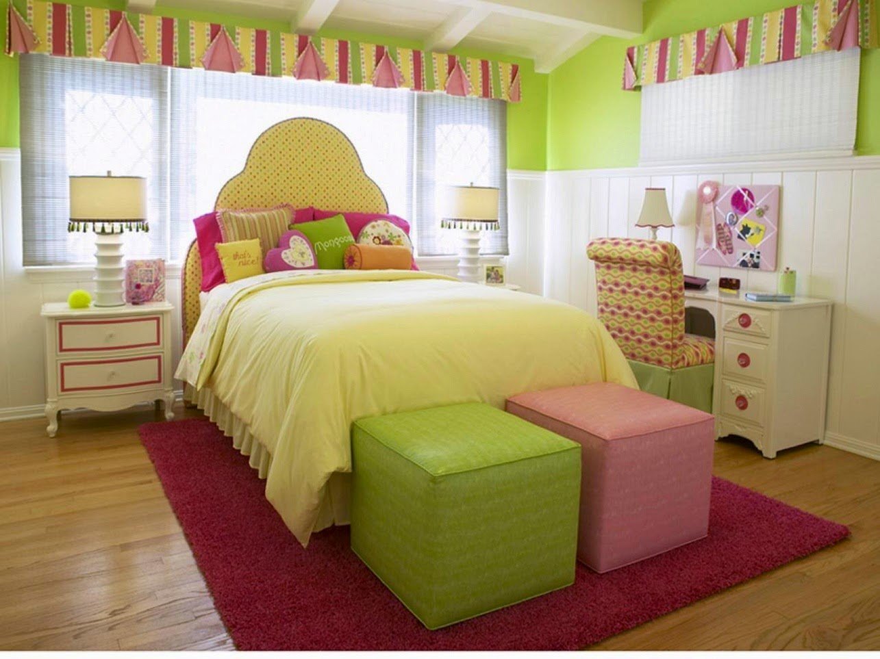 Желто розовый дизайн. Интерьер детской. Детские комнаты дляддевочек. Красивая детская комната. Детская спальня для девочки.