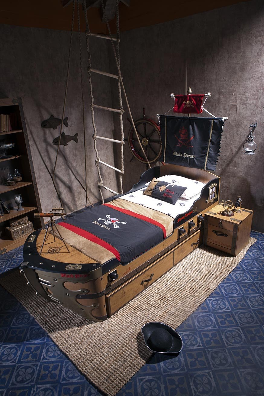 Black Pirate кровать 100х200