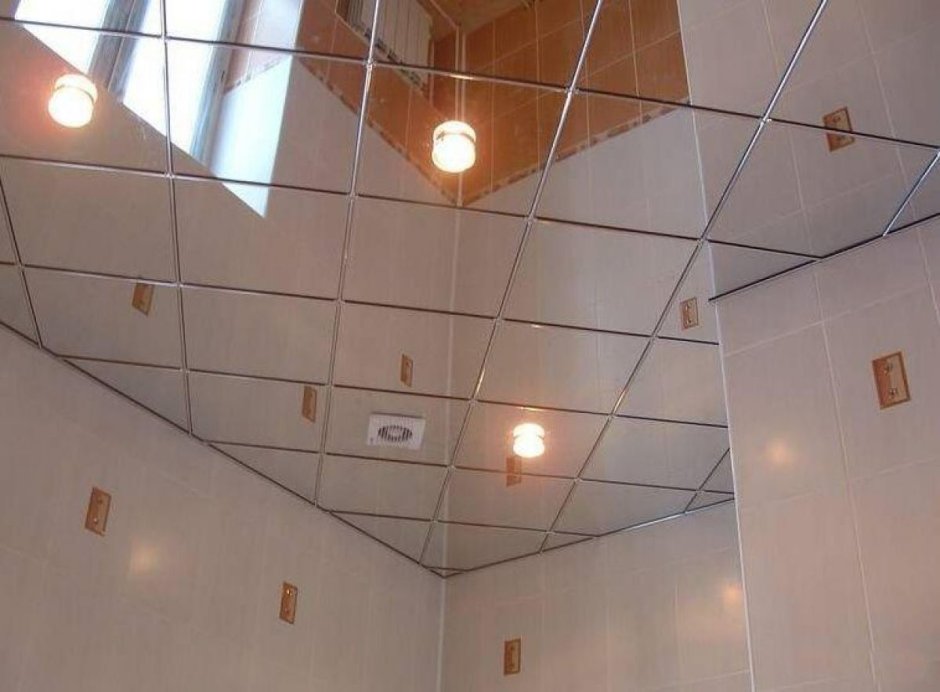 Зеркальный потолок Армстронг кассетный Албес 600x600