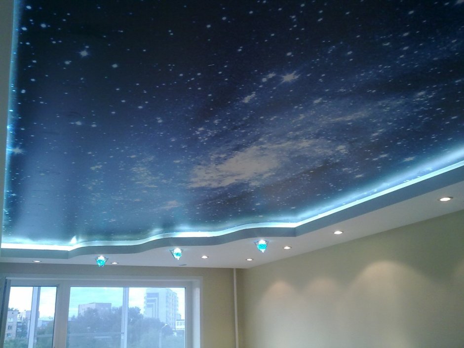Потолок космос с подсветкой