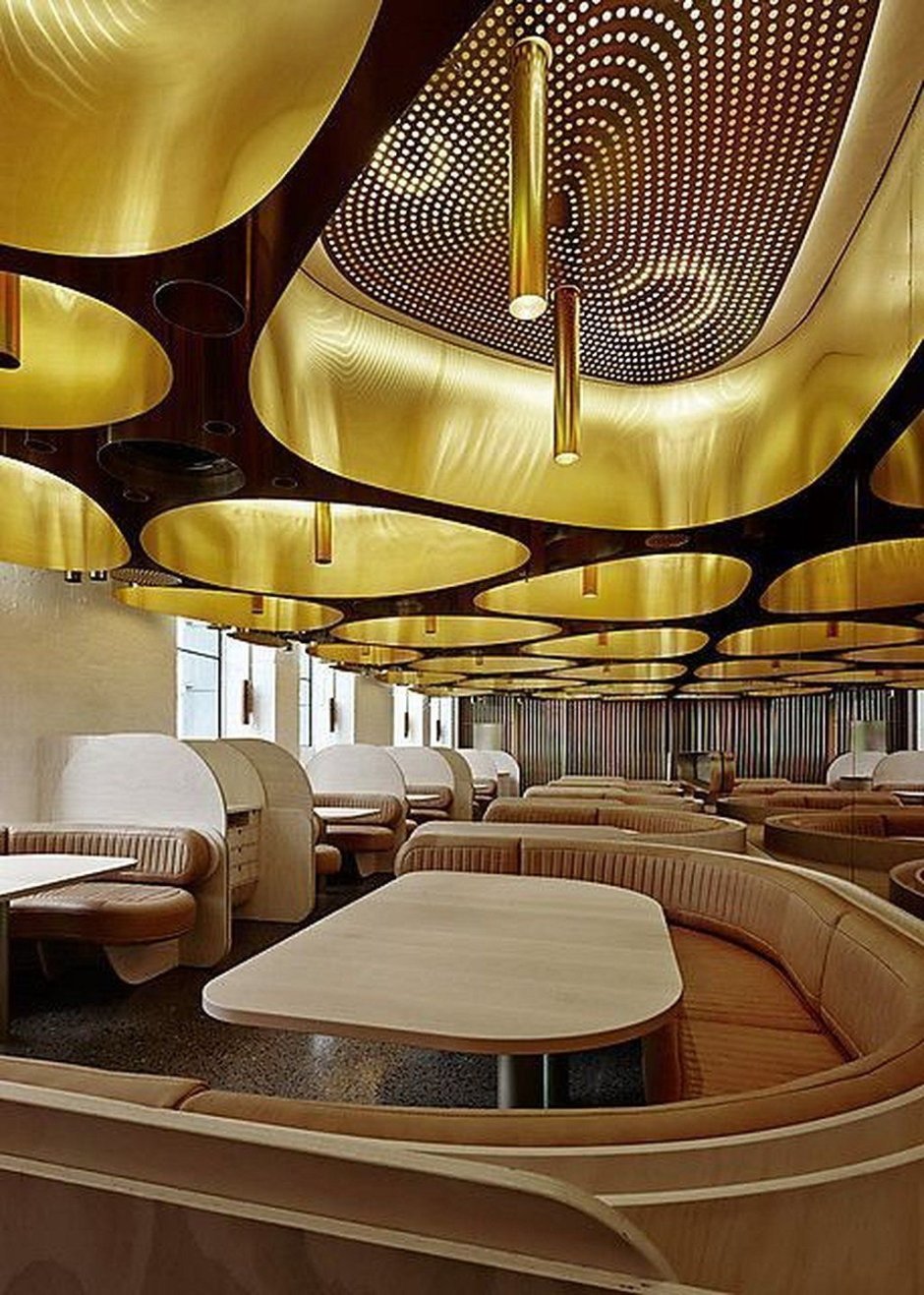 Дизайн потолок ресторан