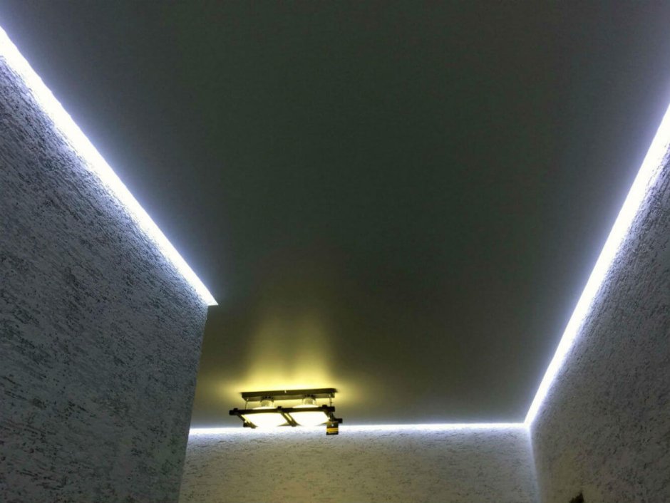 Скрытая подсветка потолка