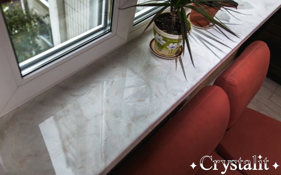 Подоконник Crystalit Бристол глянец