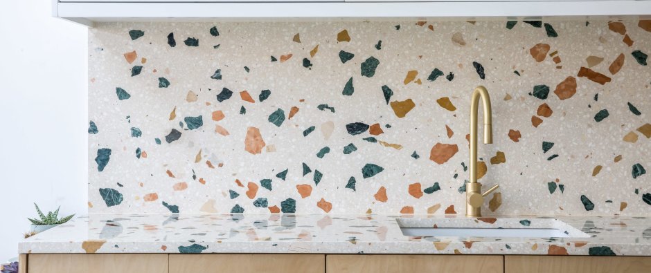 Плитка terrazzo на фартук