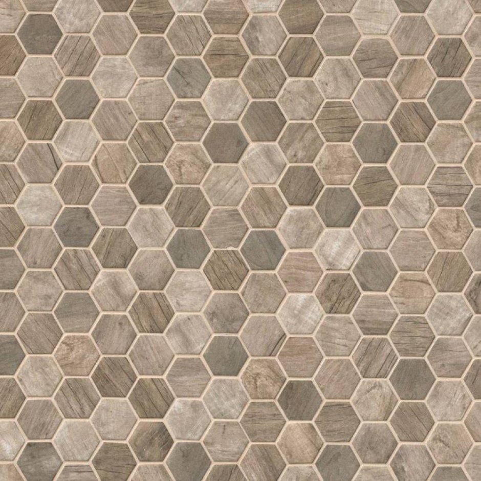 Плитка напольная Гексагон Wood Tiles 2