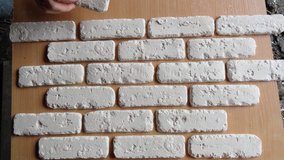 Декоративный кирпич гипс «Loft Brick» цвет белый (уп.-32шт/0,62м.кв)