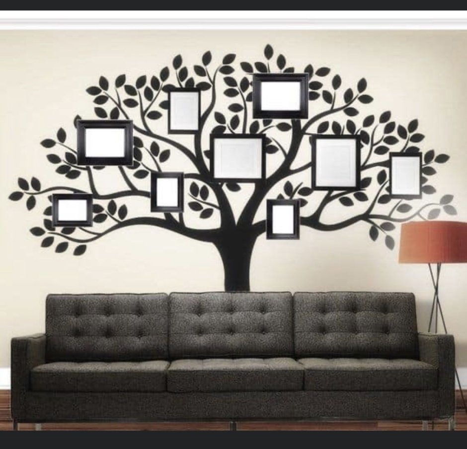 Семейное древо из дерева на стену