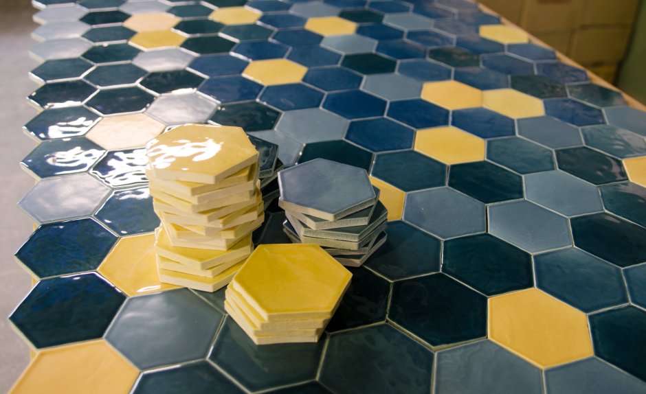 Цементная плитка hex. 08 Honeycomb