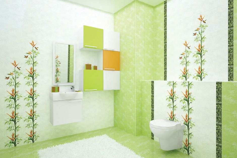 Плитка Emerald Green в интерьере