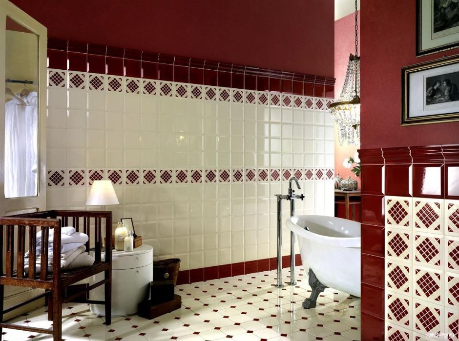 Плитка Diamante Bordeaux 15x15