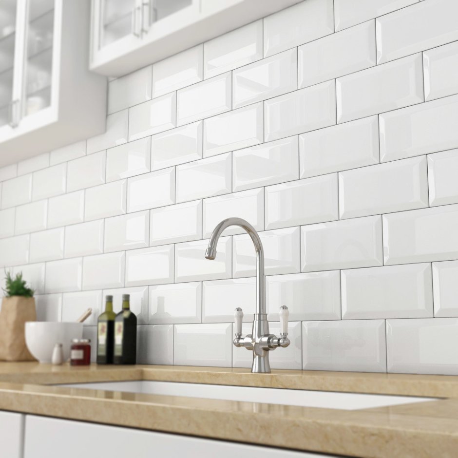 Golden Tile Metrotiles белая 10х20
