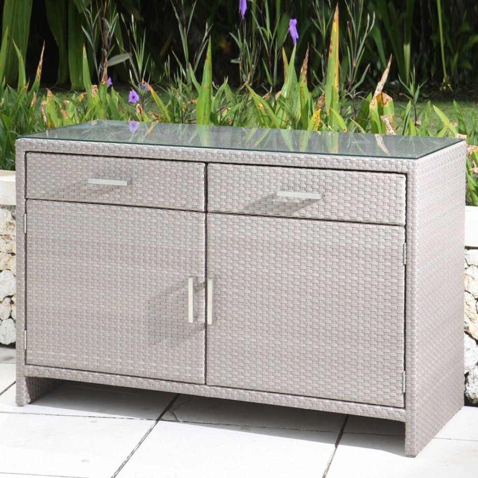 Шкаф садовый Keter Rattan Style Tall Shed 17190092