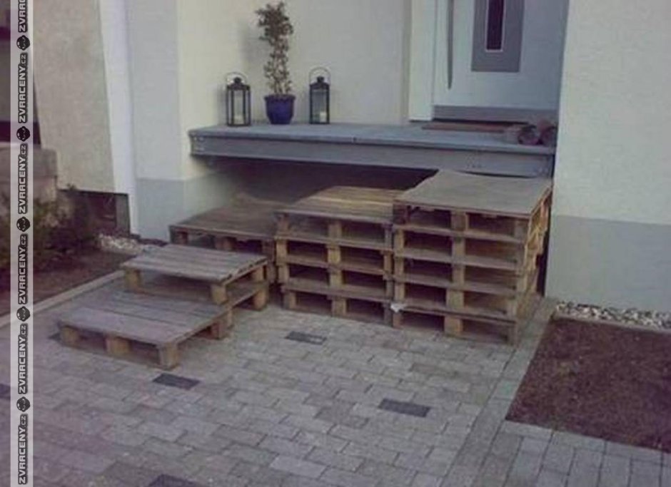 Ступени для крыльца из паллет