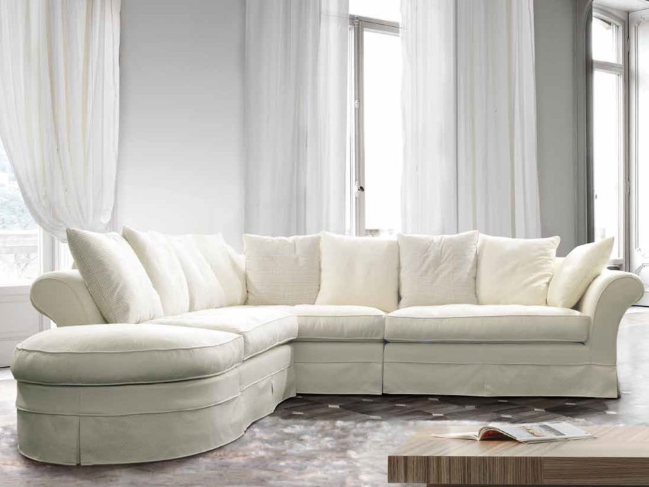 Угловой диван в стиле прованс