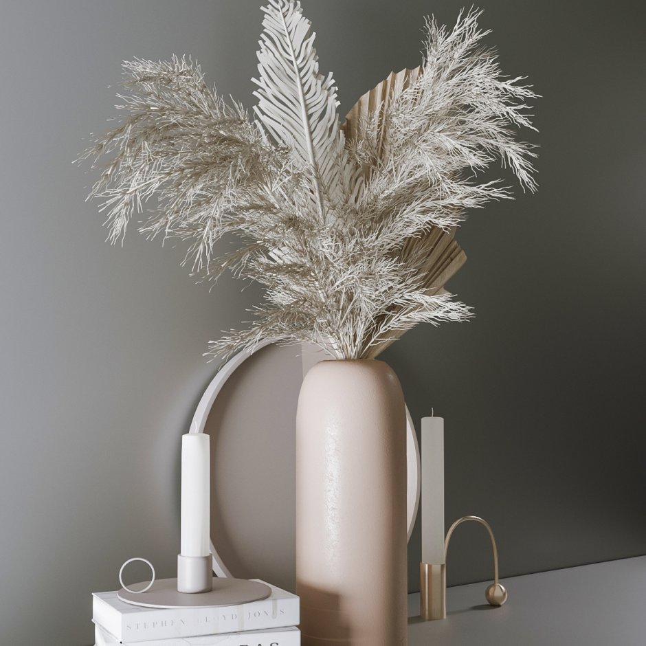 Pampas grass decoration