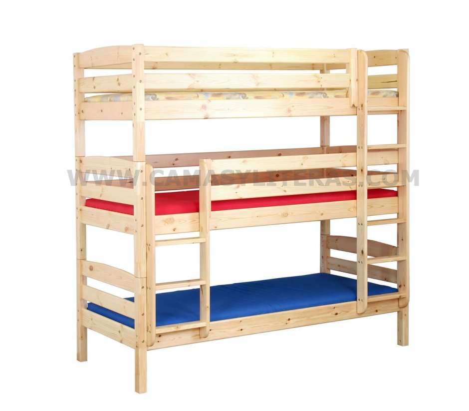 Трехъярусная кровать для детей
