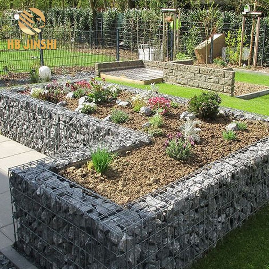 Габионы клумбы